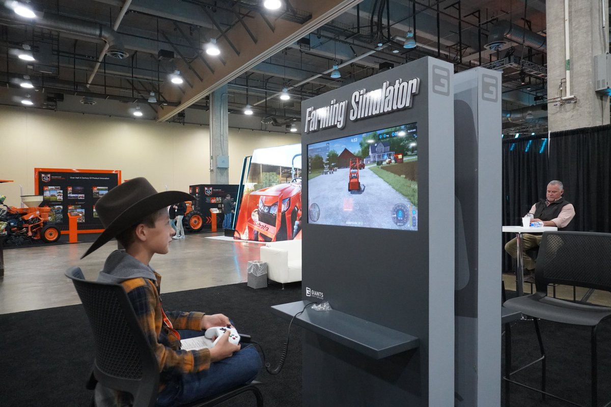 farmingsim's tweet photo. Day 2 was a lot of fun! Thank you so much to Kubota for inviting us and @KlutchSim to take part in their 50th anniversary of Kubota in the US celebration at their private dealer event Kubota Connect. #farming #farmingsimulator22 #kubota https://t.co/diw4kkdWqt