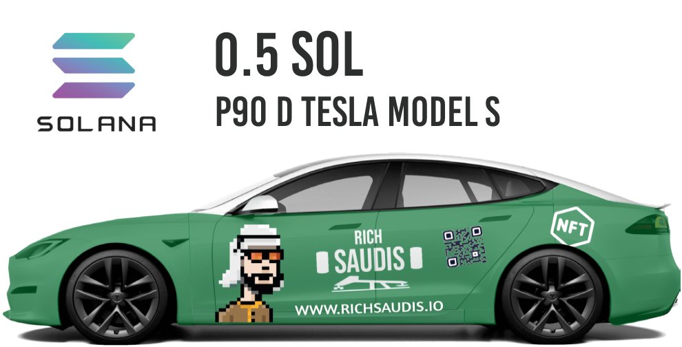 Win Real Tesla P90D By Minting Rich Saudis NFT Gen 2 On 10th November 2022.. 1 Lucky Winner Will Win TESLA + 25000 RST Tokens 

launchmynft.io/collections/Es…

richsaudis.io/prize.html

Discord discord.gg/richsaudis
Telegram: t.me/richsaudisoffi…
