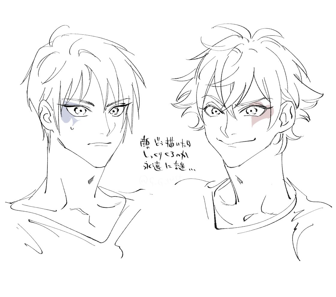納得のいく顔…というか…これだ!みたいなものが掴めないままお絵描きを続けて早何年 アレです いろんな素敵絵見てこういう雰囲気好きだな〜と思ってもいざ自分の絵に落とし込もうとしてもできないアレです