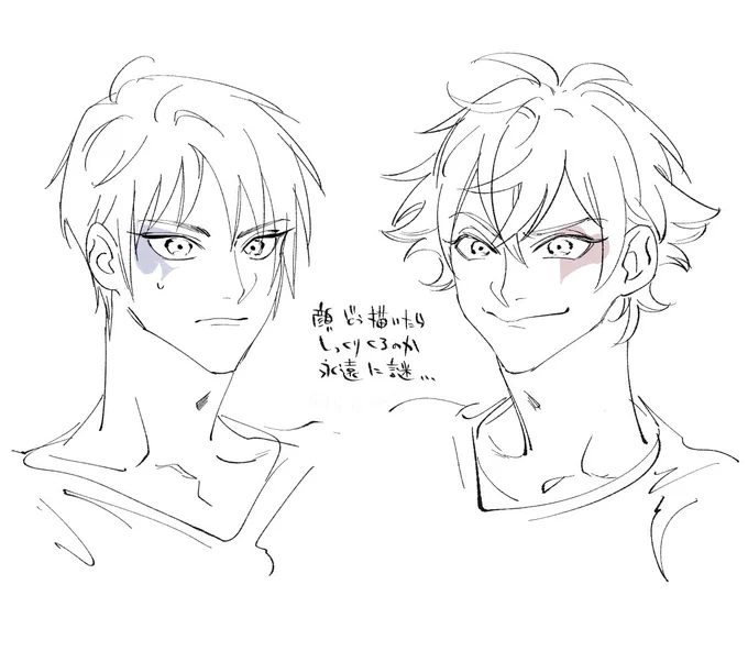 納得のいく顔…というか…これだ!みたいなものが掴めないままお絵描きを続けて早何年 アレです いろんな素敵絵見てこういう雰囲気好きだな〜と思ってもいざ自分の絵に落とし込もうとしてもできないアレです 