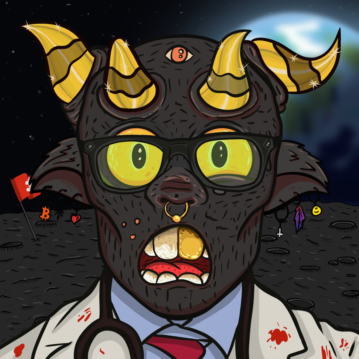 #TheHell #NFTdrops #nftcollector #NFTGiveaways  #nftcollector #nft #nfts #ETH #painted #paint #painting  #paintings #PainterOfTheNight #DEMONetisation #Demon #NFT #opensea 

Four Golden Horns 🔥