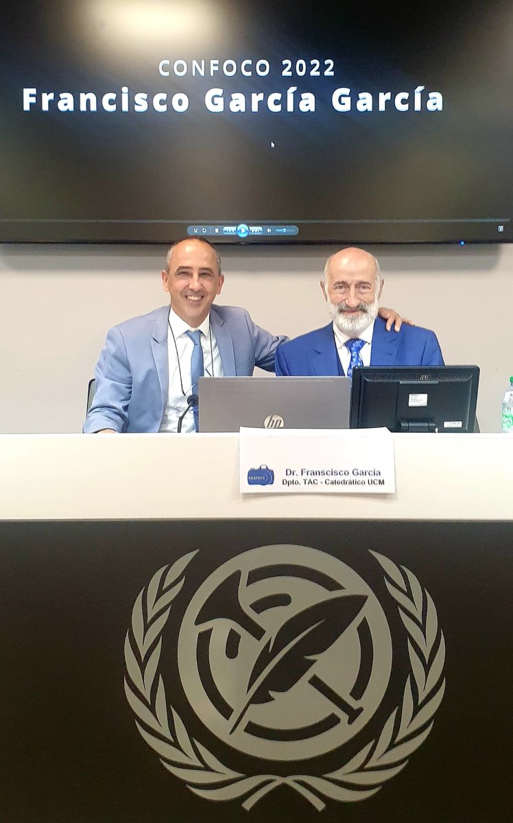 gertrudix's tweet photo. Un honor haber compartido el homenaje a @Paco_Garcia48 en #CONFOCO @UCMccinf
Gracias a toda la organización y @jcalfeo por dar voz al reconocimiento y cariño que tantos discípulos sentimos por Paco. Amigo, maestro y compañero @icono14 https://t.co/MPsedyFjVW