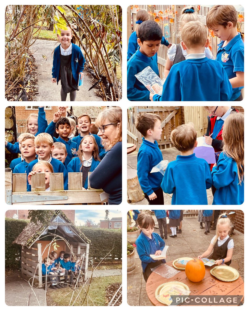 JCAWakefield's tweet photo. What a magical outdoor ‘enchanted’ reading session as our wonderful Mrs Pickersgill opened our outdoor library to Year 2 today 🌟 Wow- the magical love of reading was just amazing- awe &amp; wonder, book talk &amp; collaboration #TheMagicOfStory #OutdoorLibrary https://t.co/lkbP9GTnq9