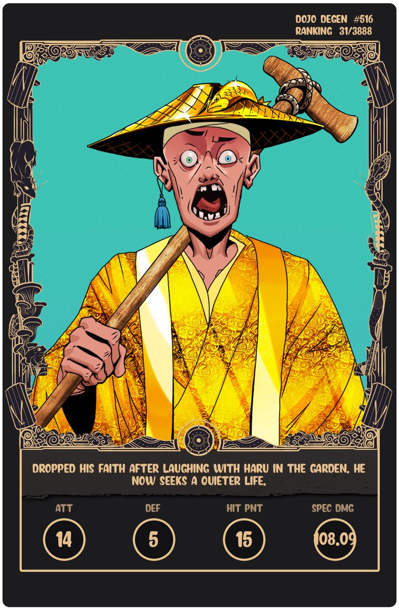 RobJames_'s tweet image. Do mutations matter? Even if @DegenDojoNFT is in RUGGING process?