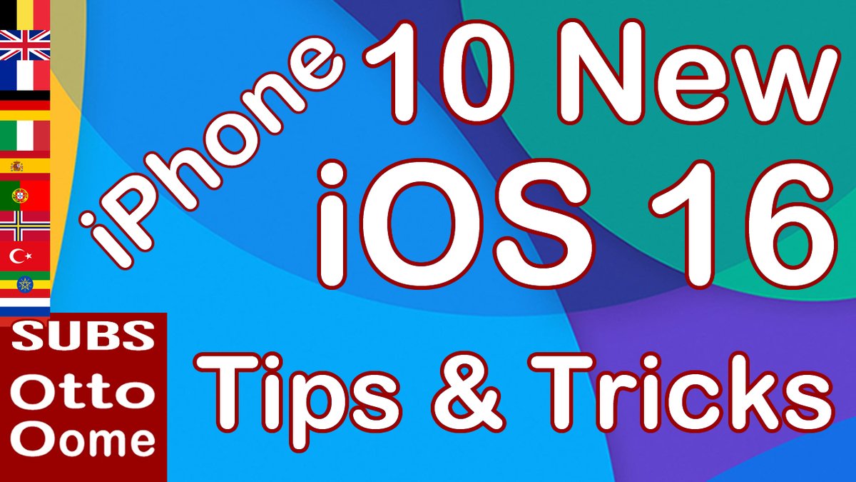 OttoOome's tweet photo. Ten (10) iOS 16 tips that you definitely want to use on your iPhone - iOS 16 tips and tricks. In this video I explain 10 iOS 16 tips that you can certainly use on your iPhone.
(Multiple Subtitles Available)

Video: https://t.co/dq0LeDdqZk

#ios16 #tips #tricks #TiktokOome https://t.co/gmfD8Ajtcq