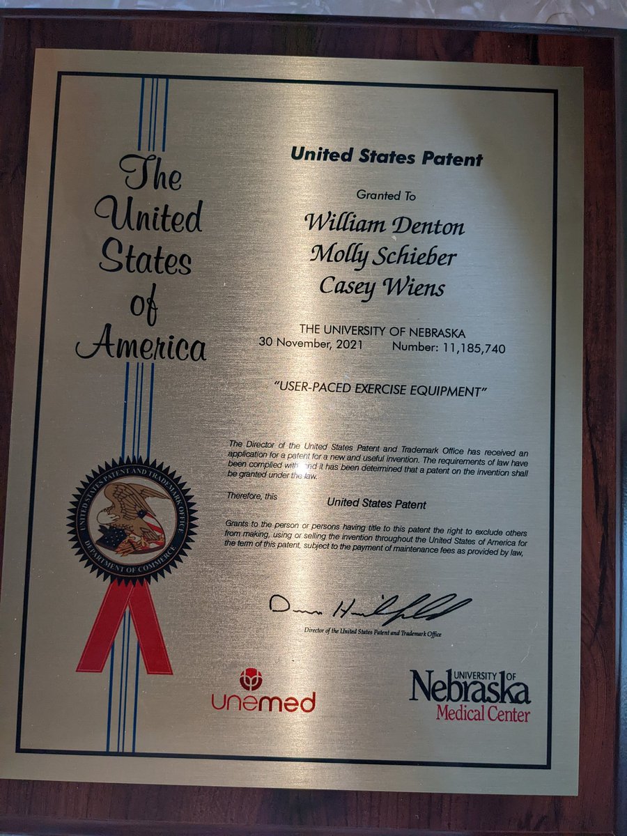 Molls_21's tweet photo. Thank you @UNeMed @UNeTech1 for the recognition and support from idea to licensed invention &amp; patent. My co-inventors @casey_wiens Will &amp; I started with an idea to "solve" an experiment constraint that affected each of our M.S. theses @UNOBiomechanics . I've been reflecting on 1/ https://t.co/7FU1jiFKHP