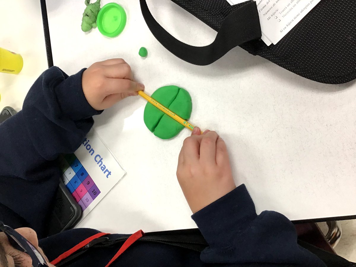 MsMathLab's tweet photo. Finding as many ways as possible to use @PlayDoh with 6th graders this year! #hmsfalcons #d100math #fractions #mtbos https://t.co/Ic6fey3fL8
