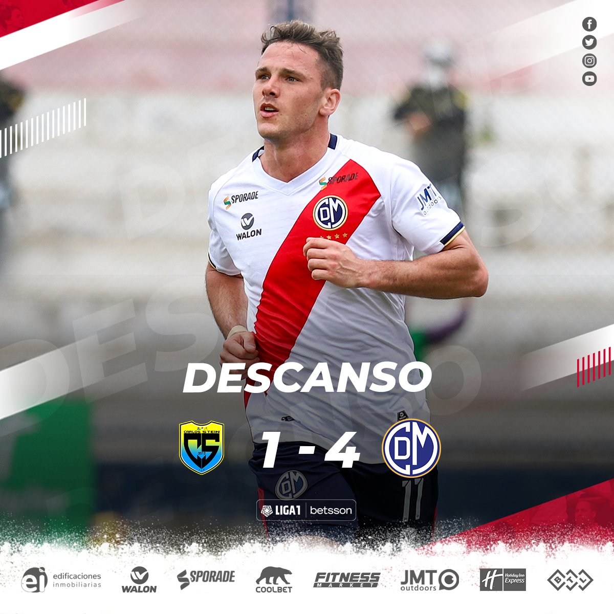 CCDMunicipal's tweet photo. 🔚 Final del primer tiempo.

¡Vamos Academia! 💪🏻

#EchaMuni ⚪🔴 
#FranjaEdil https://t.co/VoAVwlAHzL