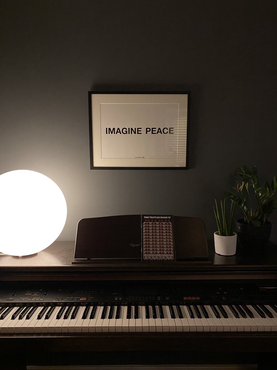 Strict no drinks allowed on the piano rule in our house but Teatles are always fine.