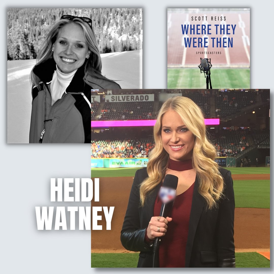WhereTheyWrThen's tweet photo. Heidi Watney is a big reason why "Where They Were Then" is the #1 sports media book on @amazon.

Her 1st-person account of small-market TV struggles &amp; her determination to make it to the top... are 1 of 15 success stories in the book.

https://t.co/FwIlyPZF43

@HeidiWatney https://t.co/ayVdTGIR3C