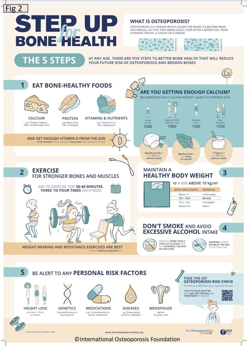 DocAliceWrites's tweet image. Everyone experiences bone thinning after middle age. It can cause easy fractures and disability. See how to reduce your risk here: buff.ly/3esHy3f 

@iofbonehealth #worldosteoporosisday #NoMoreBrokenBones #StepUpForBonehealth #Osteoporosis