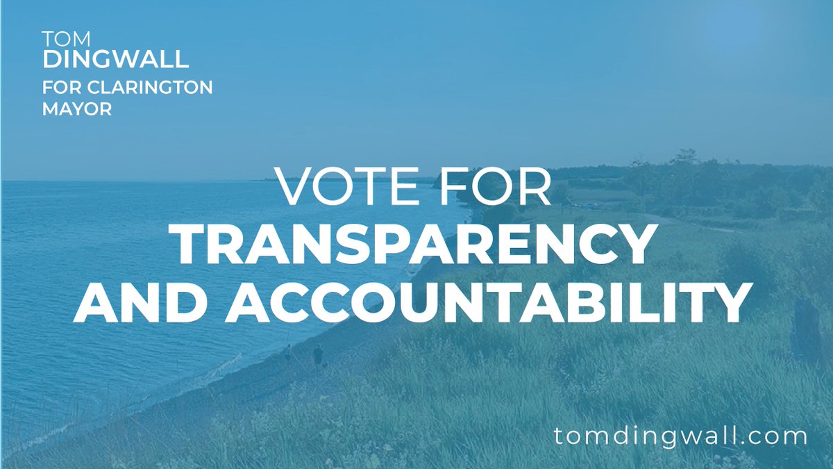 Dingwall_Tom's tweet photo. We don’t need another career politician in office – we need someone who understands the value of a dollar &amp; has worked hard to earn a living. 

Vote Tom Dingwall October 18 - October 24 to be the next mayor of #Clarington 

To learn more about me, visit: https://t.co/s5jQ5ZsSi9 https://t.co/NfI1vE1s39