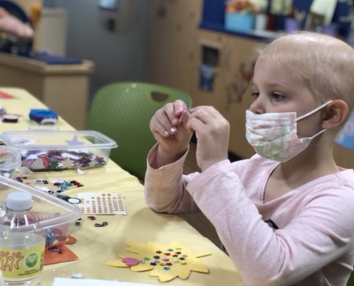 OurSpaceRocks's tweet photo. She took her art very seriously! Not pictured: the museum’s worth of crafts she  proudly made!@TheJimmyFund https://t.co/685SZQQqcV