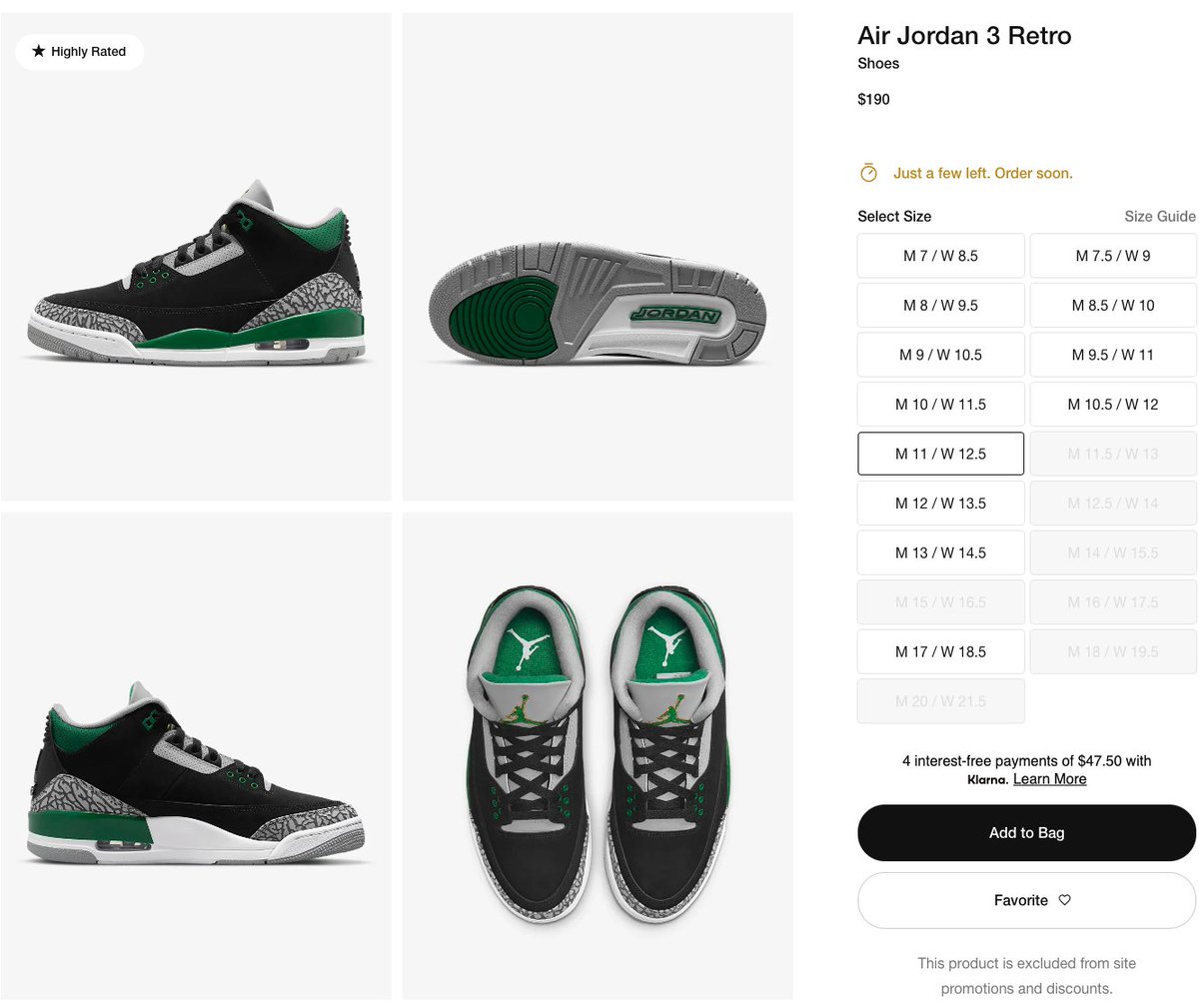 SOLELINKS's tweet photo. Ad: Few sizes adding
Air Jordan 3 Retro 'Pine Green'
=> https://t.co/edAhBY7NB4 https://t.co/1wFHv3co4i
