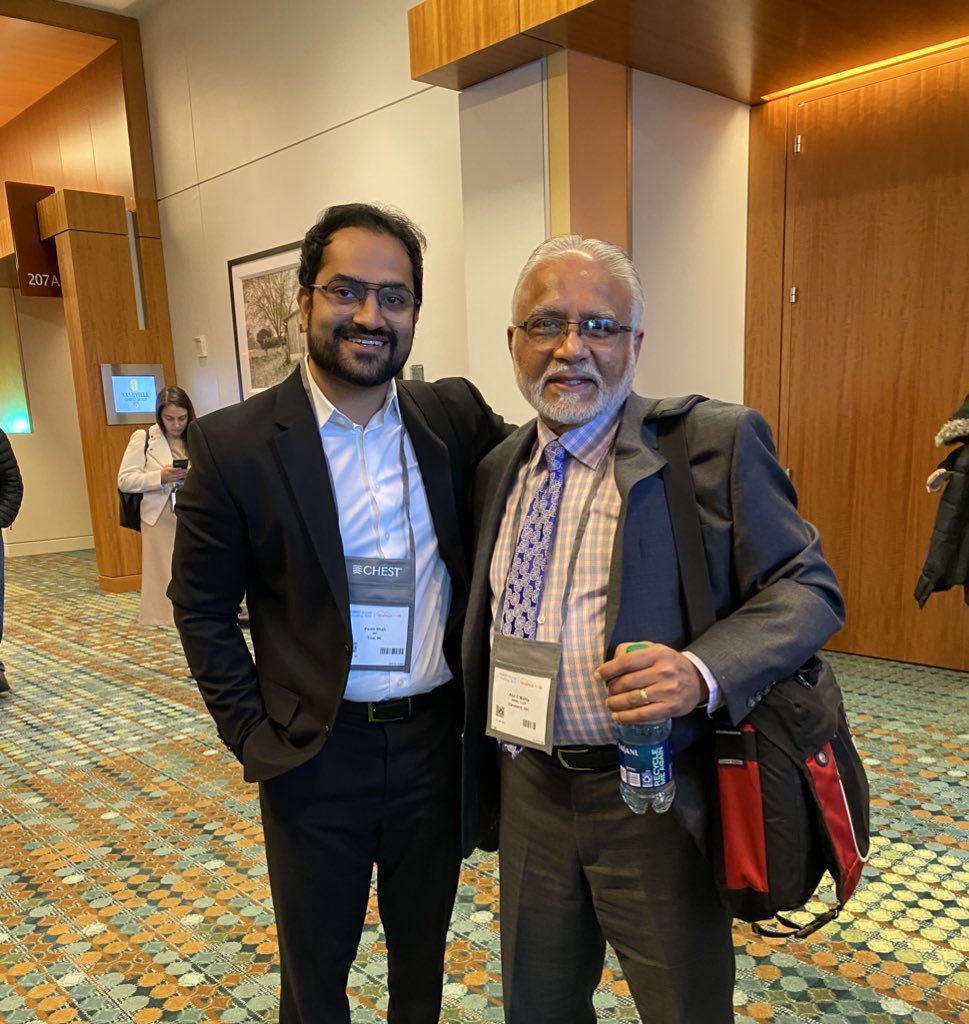 ParthShah_MD's tweet photo. Had a great time at CHEST this year (finally in person)! Ran into many friends, colleagues, leaders in the field, and the big boss @ACM_LTx_Bronch 🙏🏻
#CHEST2022 https://t.co/oDfmvHa9Xp