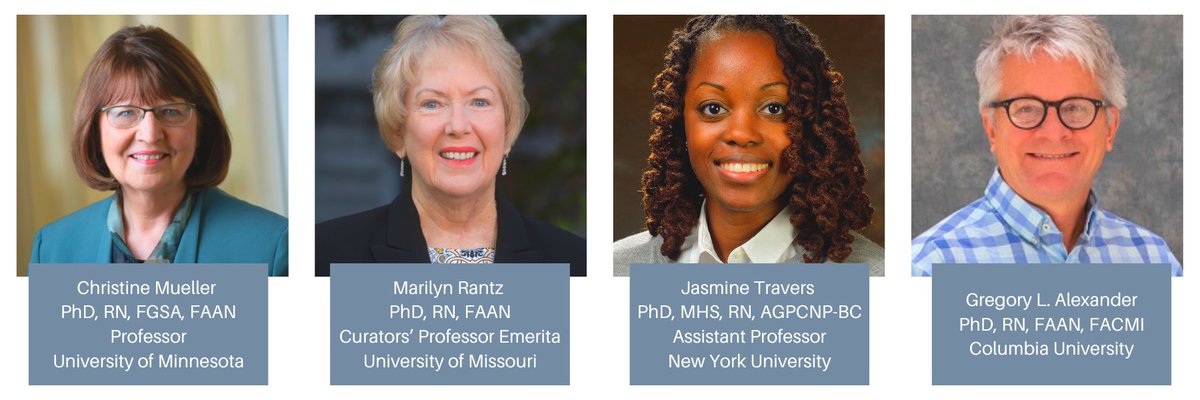 NHCGNE's tweet photo. Our Plenary Panel, Improving Quality in Nursing Homes: It’s Time!, is starting now!  Tune in to Christine Mueller, Gregory Alexander, Marilyn Rantz, and Jasmine Travers to hear more. More information on this session here ➡️ https://t.co/i9FEWvtLYI https://t.co/ECIOjLXNGb