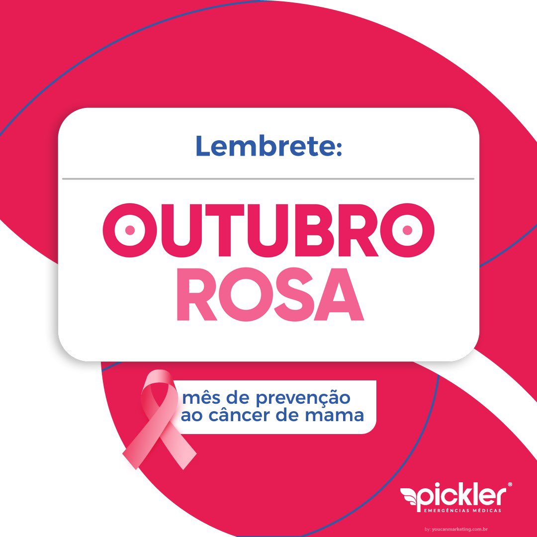 PicklerTeam's tweet photo. O Outubro Rosa é um movimento internacional que visa ao estímulo à luta contra o câncer de mama.

Nós apoiamos o movimento.

Sua VIDA é o que nos MOVE!

https://t.co/H3fUPkdPho
.
.
.
.
.
.
.
.
.
.
#pickler #picklerteam  #outubrorosa #cancerdemama #prevencaoaocancerdemama https://t.co/KSOpL8g6g5