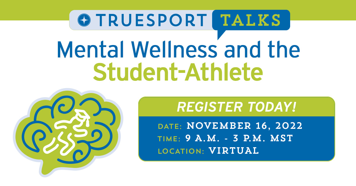 Our friends at @TrueSport will be hosting TrueSport Talks: Mental Wellness and the Student-Athlete on November 16! This free event will address the unique mental health stressors facing student-athletes today. #CompeteWell #TrueSportTalks Sign up: bit.ly/TSTalks2022