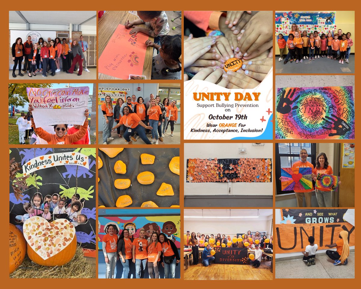 donnacf1's tweet image. Seventeen buildings with one purpose @SCSchools... Supporting bullying prevention! 🧡🧡🧡 @SSS_SCSD #UnityDay2022 #SchenectadyRising