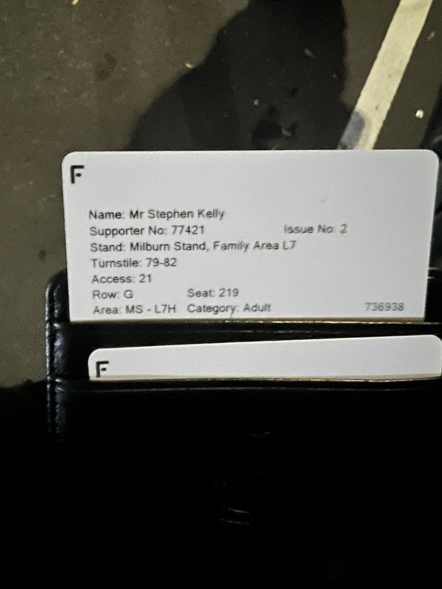 Dobey180's tweet photo. Found these two season tickets tonight after the game if anyone knows them can you get in touch with me please much appreciate it. Please help spread the word @NUFC @ToonPolls @NewcastleFansTV https://t.co/cOfgZoadnP