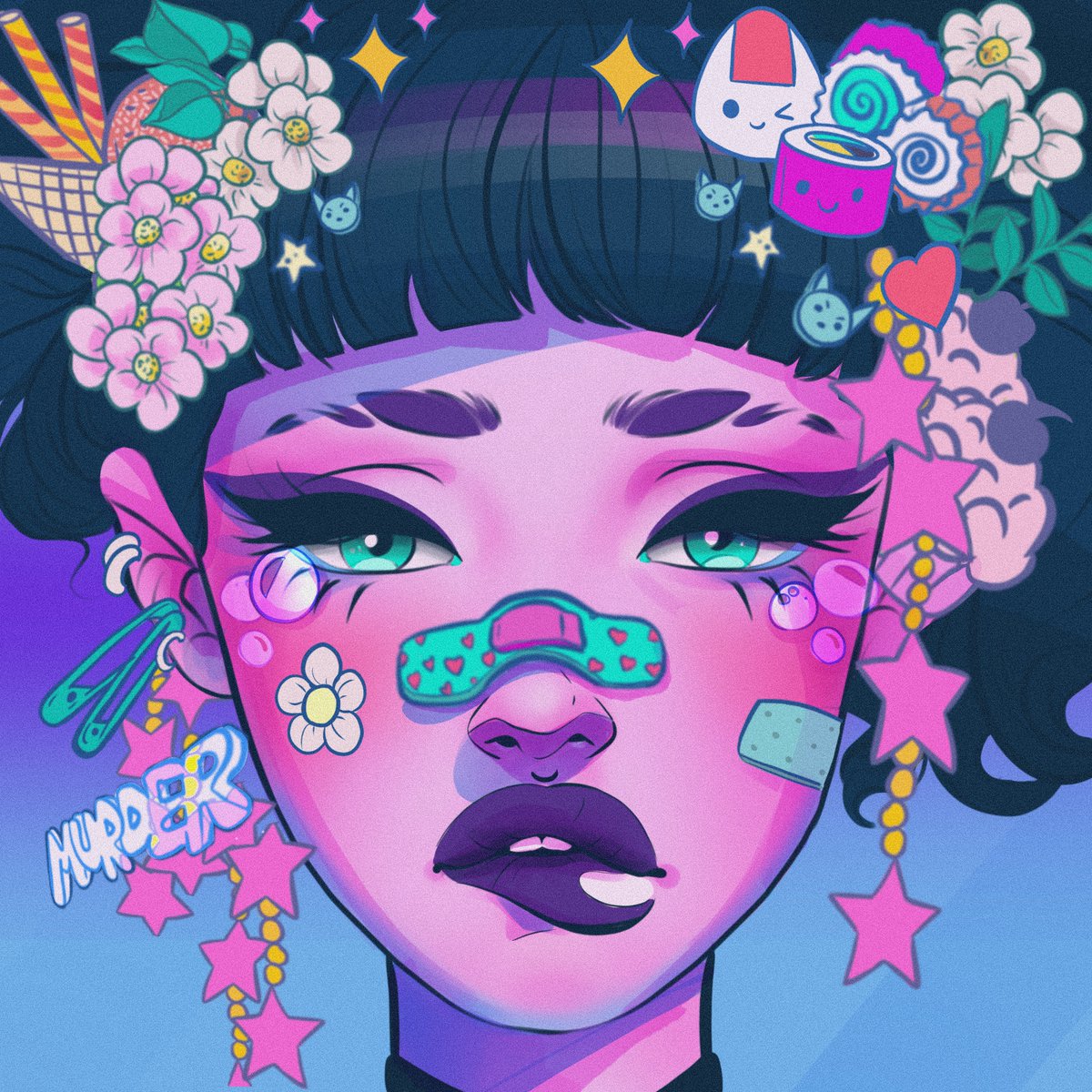 Just DROP ✨👸🏻😈✨ 'My Tears are Made of Pearls' Colorful Pink and Cool Stuff - Collection @opensea I think she is my fav of this collection 😁❤️😁 ✨0.12 $ETH opensea.io/assets/ethereu… #KatoKrew #KatoOgGo #OGCollective #WomeninNFTs #NFTdrop #NFTCommuinity #NFTartists #nftart