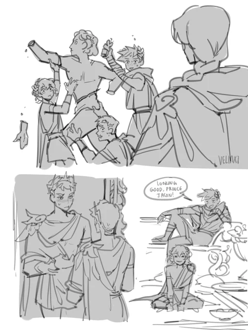 [pjo] some old young gods doodles 