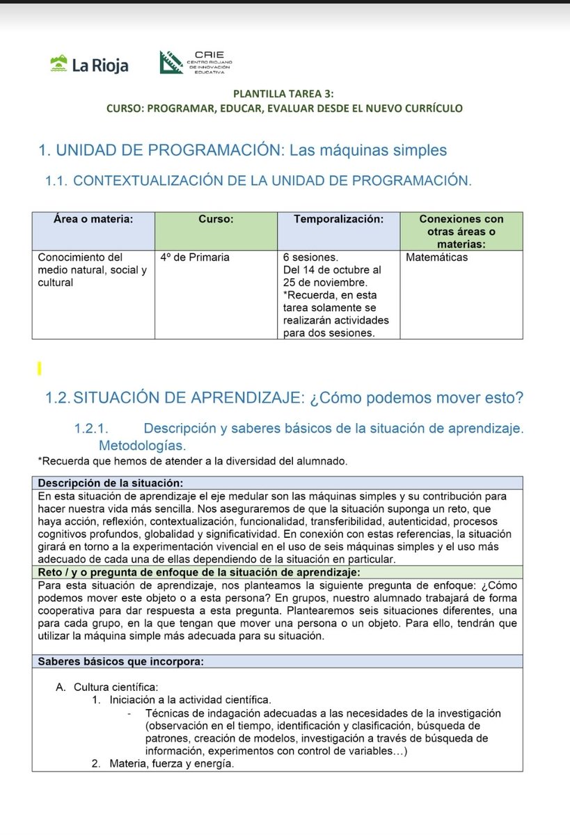 Mariaglezben's tweet image. Espacio 🔝🔝 de programación
‼️Interesante‼️para este momento de realización de #programaciones #LOMLOE y #PGA

🔸️Vídeos cortos explicativos
🔸️Esquemas de unidades de programación 
🔸️Ejemplificaciones de #situacionesdeaprendizaje

De @educarioja
sites.google.com/educarioja.org…