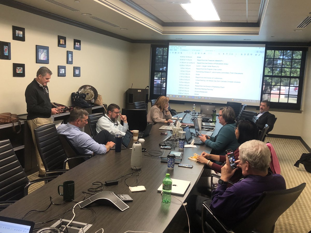professormike3's tweet photo. @CBFA_USA Board getting ready for the 2022 conference @obunews in Shawnee! See everyone Thursday. https://t.co/5o9hupLoMa