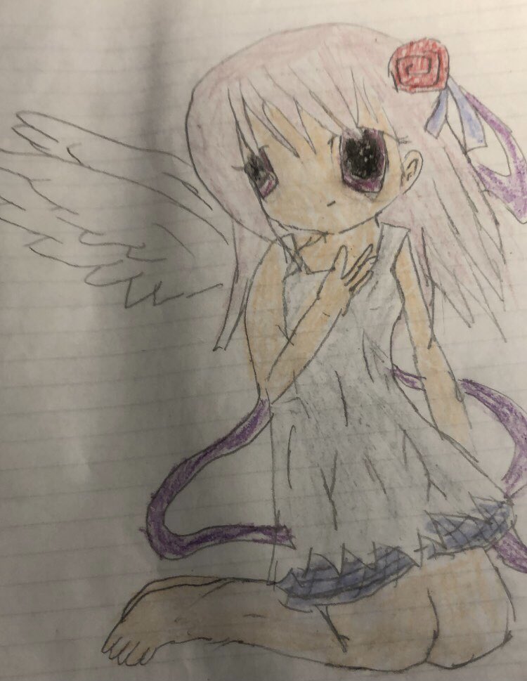 just found a bunch of art from when i was 10-12 😭😭😭 
