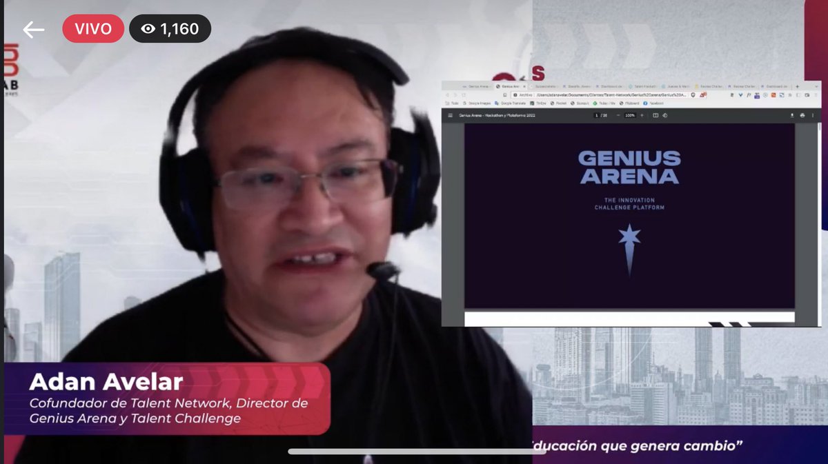 CobatabJoven's tweet photo. 🔴 #EnVivo | #COBATICS 2022 👾🤖 Conferencia Genius Arena: Comunidades del futuro para resolver los problemas de hoy con @adanvecindad. ¡Conéctate!
Por Facebook Live 👇🏻
https://t.co/UwnImubofl https://t.co/1vwfT43eHC