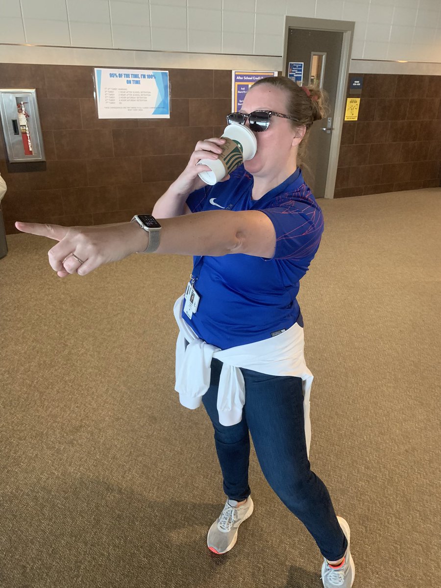 Loved seeing administrators, teachers, and students participating in Klein High’s first homecoming dress up day: Soccer Moms &amp; Grill Dads! Our ELA department killed it! So much fun! 💙