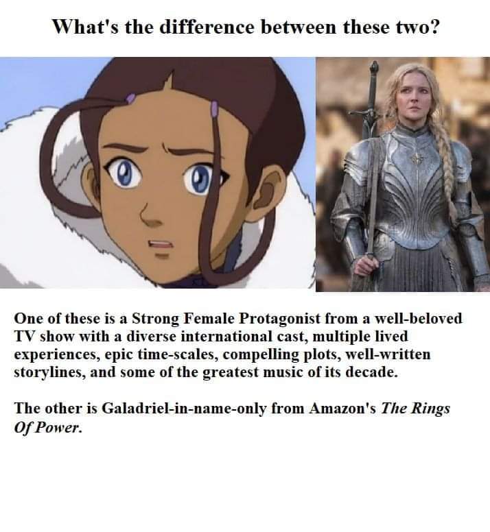 Minorities4Tol1's tweet photo. #RingsOfPowerOnPrime #TheRingsOfPower #Galadriel #Guyladriel #diversity #strongfemales https://t.co/yQjcbHiYDN