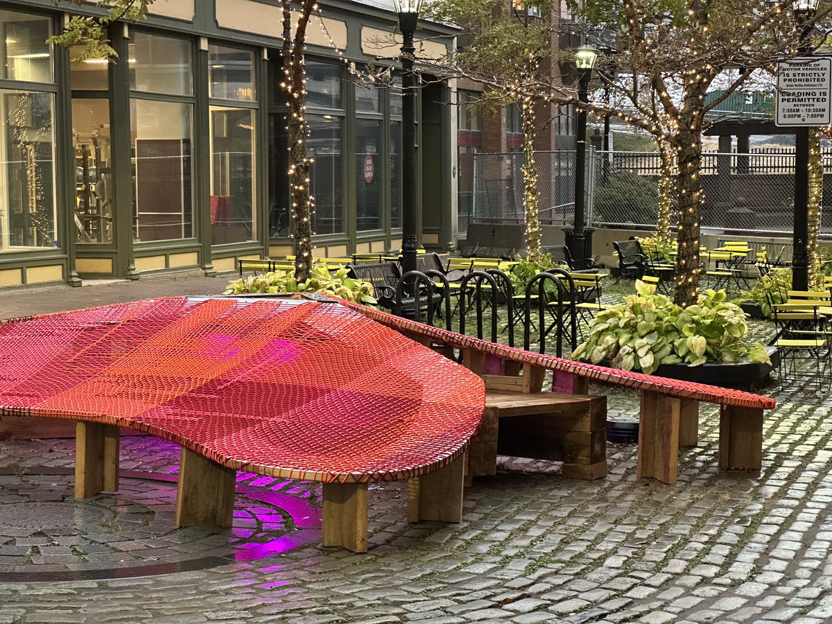 tjhfx's tweet photo. Finally got to check out The Blooming Seating by @oso_plan on Granville Street at @NSCADUniversity. #PublicArt #PlacesToSit @DowntownHalifax https://t.co/GKi7jwe5Wu