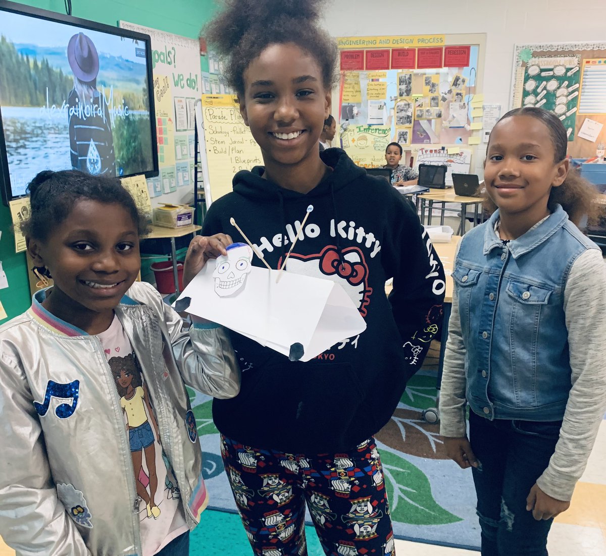 msurbansky's tweet photo. Preparations for The Annual Halle Thanksgiving Day Parade are underway! We reflected on last year’s projects and added a tiny prototype to this year’s design to help us reach our goals! #engineeringanddesignprocess @HalleInquiry @CLEMetroSchools https://t.co/cHkyWuZzIS