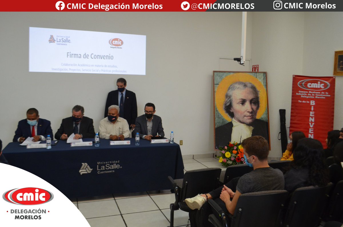 CMICMORELOS's tweet photo. 📰Mediante una Firma de Convenio, la @CMICMORELOS amplió los beneficios para sus afiliados, colaboradores y familiares. Además, estudiantes de las distintas carreras de @LaSalle_Cuerna, realizarán su servicio social y prácticas profesionales en las empresas afiliadas a la Cámara https://t.co/tcXSoBADdV