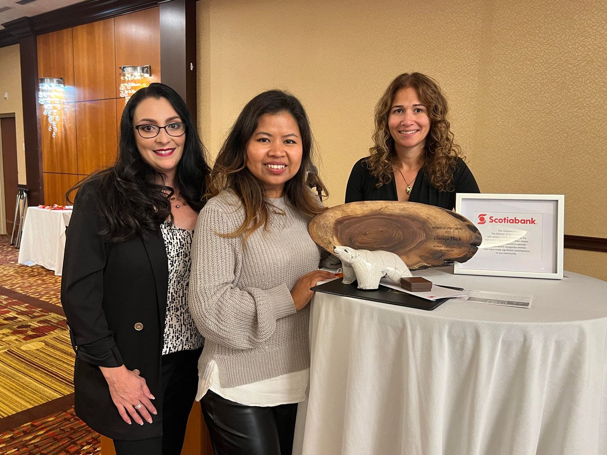 wccofhamilton's tweet photo. Congrat's to @charaya Thach the recipient of the #wccofhamilton Woman of Spirit Award! Charaya's exemplary work on the #WomenBuildHamilton campaign places her in the community spotlight as a vocal champion for addressing the affordable housing crisis in HamOnt w/ a feminist lens. https://t.co/T15vdW5XXt