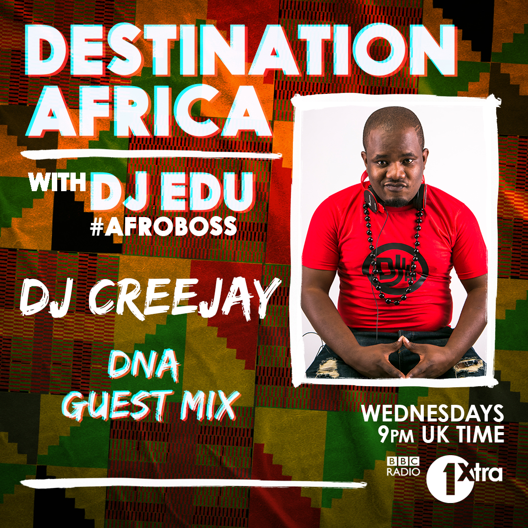 1Xtra's tweet photo. 🇳🇬🔥 On #DestinationAfrica the #AfroBoss @DJEdu will be joined by @kikkybadass 🇳🇬 💥 PLUS @thisiscreejay 🇿🇲will spin a special #DNAMix 💥 Give us a tweet for a shoutout! 🔥🇳🇬
📻 https://t.co/G7loKPs2dd https://t.co/5vktsouRO0