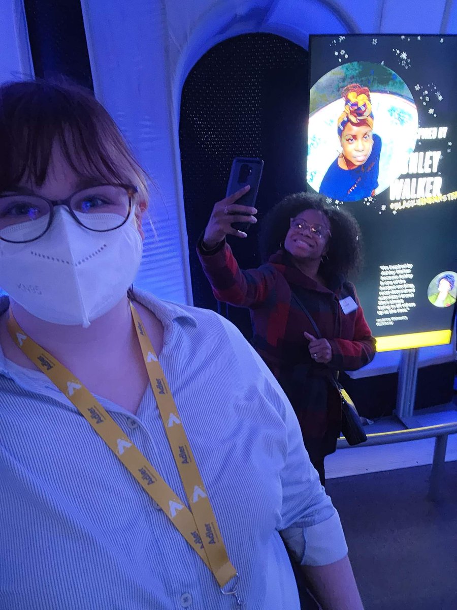 That_Astro_Chic's tweet photo. ❤️❤️🥰🥰😍😍 With my boo @_scientistsarah @AdlerPlanet 🔥❤️🔥❤️🥰😍 https://t.co/H10Vibz2R8