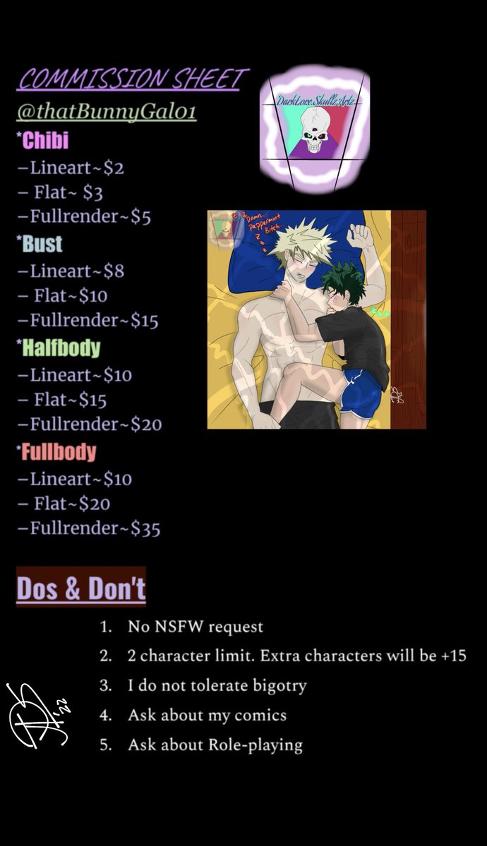 SkullzxSweets01's tweet photo. Okay~
Rn I need $10
Anyone wanna buy a comm of any kind for $10…?
ONE TIME ONLY~
#commissme #CommissionOpen https://t.co/J0I0HGPIbA