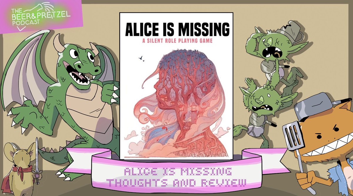 #aliceismissing is a silent rpg where players use their phones to text each other in character as they try to search for their missing friend. In this week’s episode, we discuss our play through of Alice is Missing and give our thoughts on the game.#ttrpg

linktr.ee/thebeerandpret…