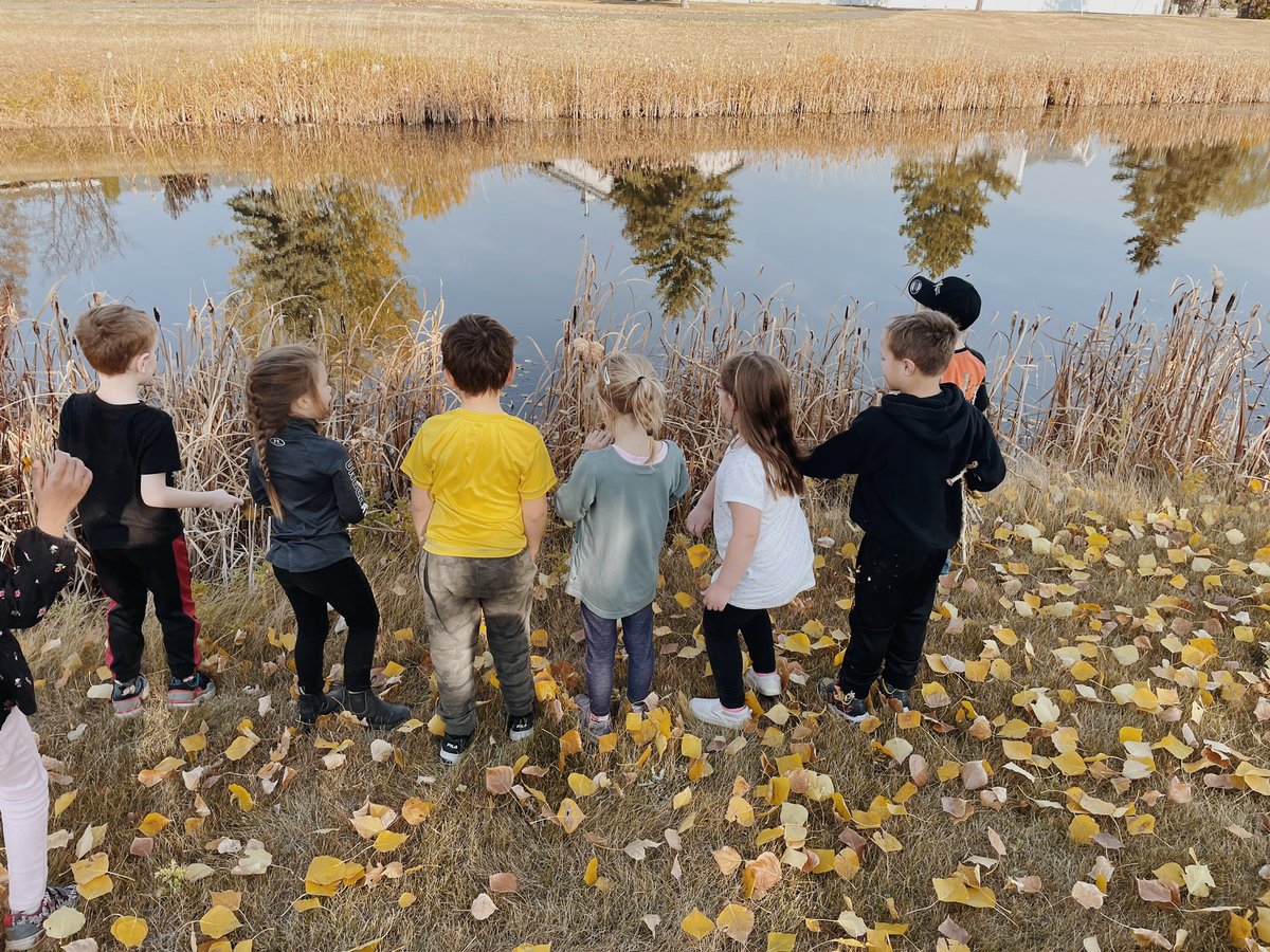 Today on #TakeMeOutsideDay we had the most beautiful classroom as we connected with the beautiful land and God’s creations. We began a class Land Acknowledgment, journaled, counted collections &amp; had free exploration which is crucial for these growing brains <a href="/EICSCatholic/">Elk Island Catholic Schools</a>