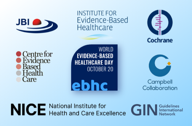 WorldEBHCDay's tweet photo. In its third year, #WorldEBHCDay has been driven and supported by leading global #EBHC organisations: 
@JBIEBHC @cochranecollab @CampbellReviews @gin_member @Institute4EBH @NICEComms @cebhc 

➡️ See https://t.co/yIQcluZnmZ to learn more https://t.co/5LjOQtumQR