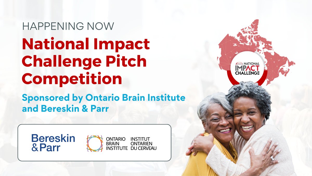 AGEWELL_NCE's tweet photo. Here we go! 📢 The National Impact Challenge Pitch Competition, sponsored by @OntarioBrain and @bereskinparr is starting... NOW. #AWImpact #AGEWELL2022
👏 Helps us cheer on this year's finalists: @care2talk_io, @Team_Chirp, Gia Health, @PragmaClin and @heardthatapp! https://t.co/rO555SshUM