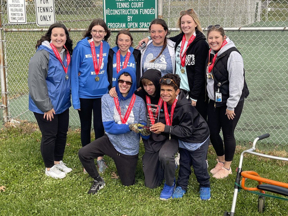 ⁦<a href="/WilliamsportHS/">Williamsport High</a>⁩ Congrats to our Wildcat Unified Tennis team - 2022 Washington County Champs! Way to go! 🏆🥇#PlayUnified