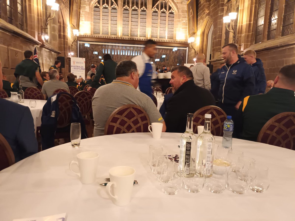 A Royal evening with Scotland RL and Australia RL ahead of their clash Friday evening in Coventry. #rugbyworldcup #scotlandrugby #australianRL  #rugbylegend