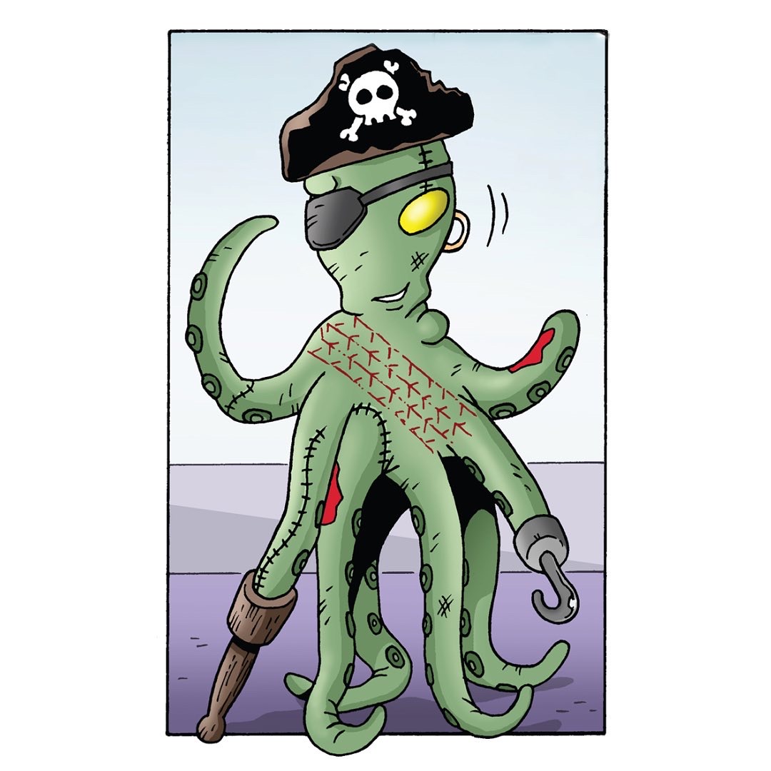 Animazombs's tweet photo. Edgar the Octopus development over the course of a decade… plus one from a featured artist I commissioned for some comic work - can you guess which one it is…!
.
.
.
#edgar #octopus #zombies #concept #sketch #animazombs #development #animation #2d #pirate #lobster #comic https://t.co/wptmDjrL1j