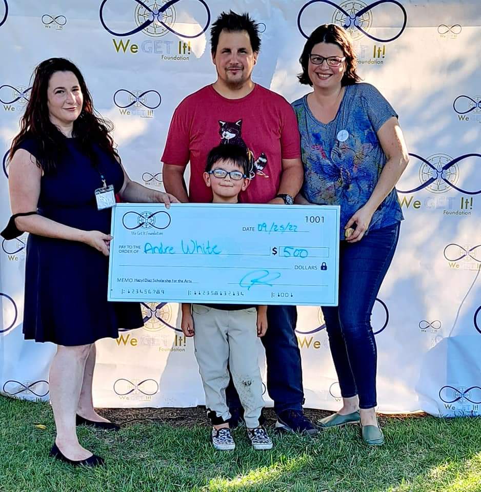 WGIF501c3's tweet photo. Please #help us #congratulate Andre, recipient of our Hazyl Diaz #Scholarship for the Arts. #martialarts #lessons #wegetitfoundation #autism #Neurodiversity https://t.co/vHv5HysacK