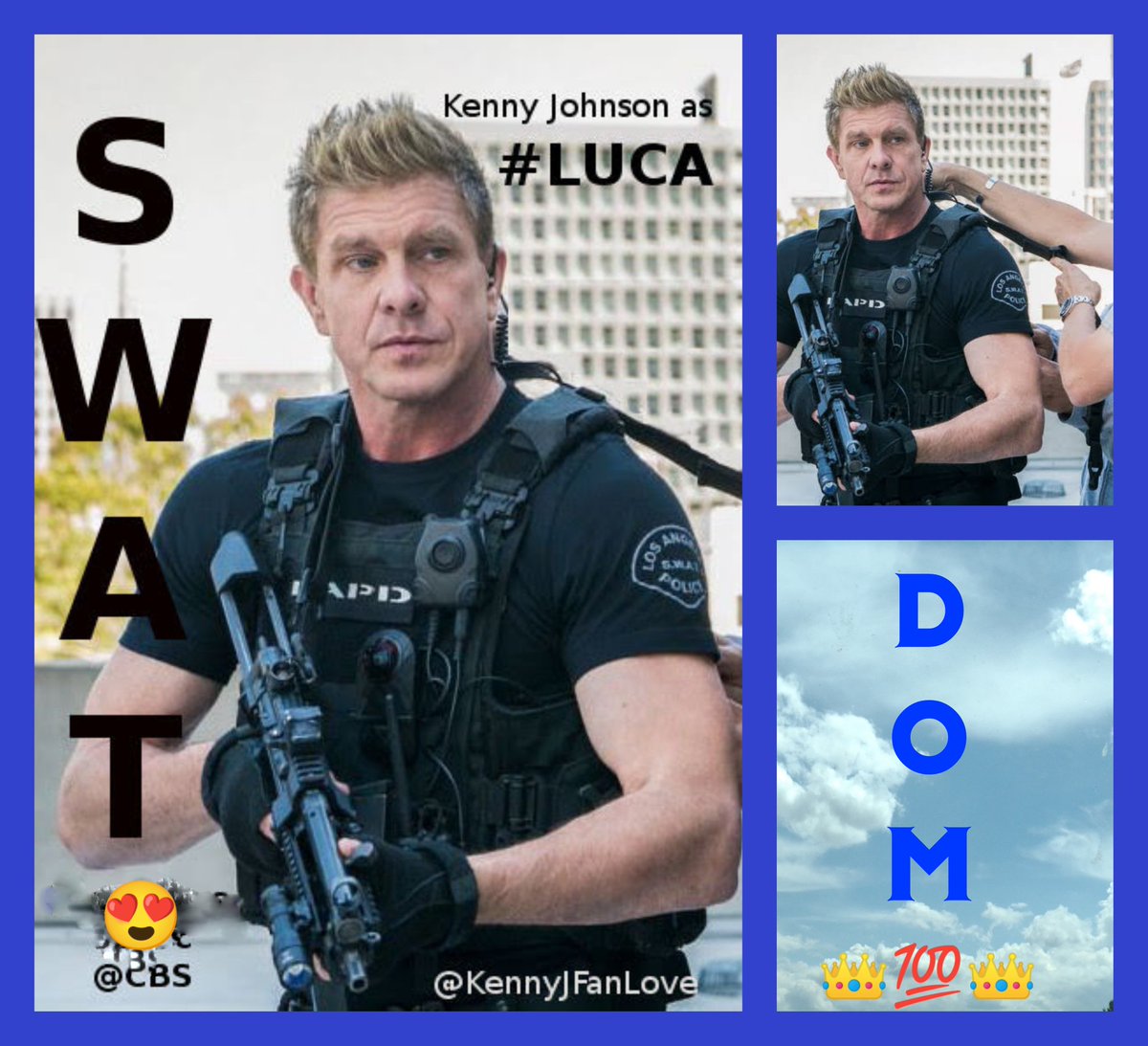 KennyJFanLove's tweet photo. Working to perfect my editing. How did I do?
PS: I love KJ on SWAT but still praying for him to be lead on his own show. π #yezzzzz πππΎπ
#KennyJohnson
#DominiqueLuca #Luca #Dom #LuvzDatLuca #SWAT @TheKennyJohnson https://t.co/P1I3cdqWyX