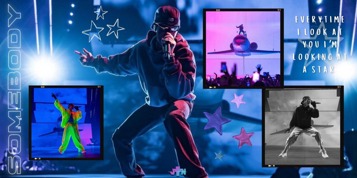 JustinsTourNews's tweet photo. Justice World Tour setlist 💜

Song 1: Somebody 🌟

Seeing Justin enter the stage on an airplane was an out of body experience, would you agree? https://t.co/yoR2GnLkV8