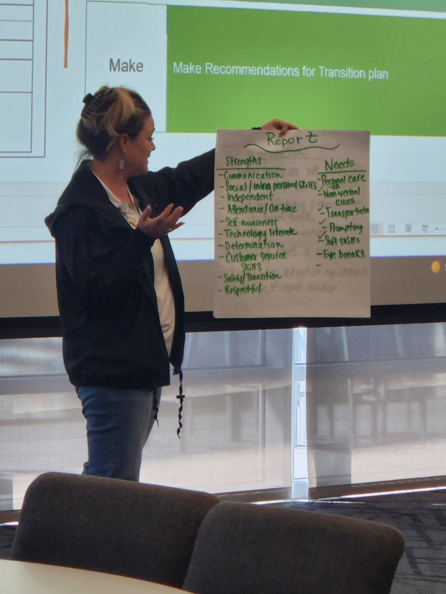 tiffanymayes01's tweet photo. Great training today learning all about functional vocational evaluations! #cisdsped #cisdtransition #conroeisd https://t.co/4mQwXg9omM